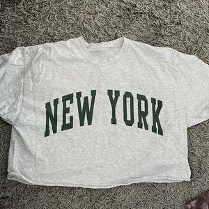 cropped brandy melville/ john galt tee